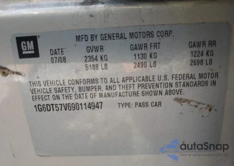 2009 Cadillac Cts Standard from USA, damaged, VIN 1G6DT57V690114947